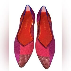 Rothy's Retired The Point Metallic Pomegranate Ballet Flat size 9.5